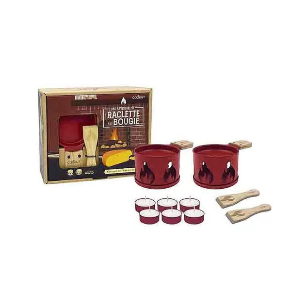 COOKUT Ustensiles De Cuisine^ Raclette La Bougie Pour 2 S Rie Limit E - Feu