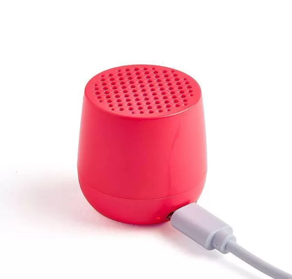 LEXON Audio / Réveils / Photo^Enceinte Bluetooth Mino + Rose Fluo