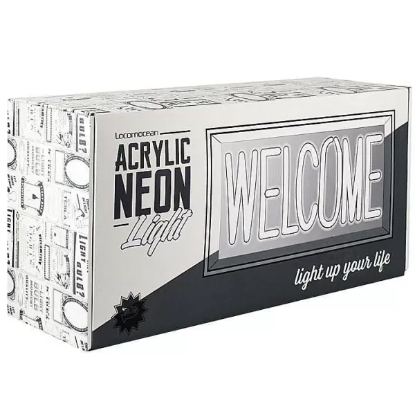 LOCOMOCEAN Luminaires^Enseigne N On - Welcome Blanc