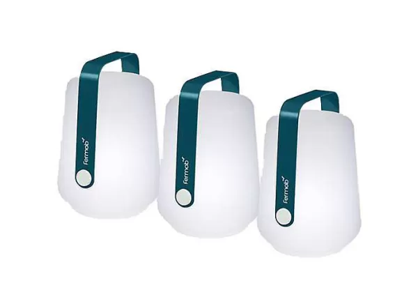 FERMOB Luminaires^ Set De 3 Mini Lampes Rechargeables - Bleu Acapulco