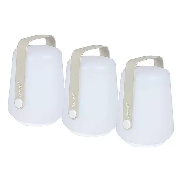 FERMOB Luminaires^ Set De 3 Mini Lampes Rechargeables - Gris Argile