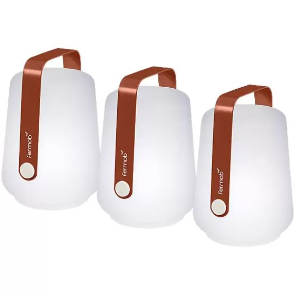 FERMOB Luminaires^ Set De 3 Mini Lampes Rechargeables - Ocre Rouge