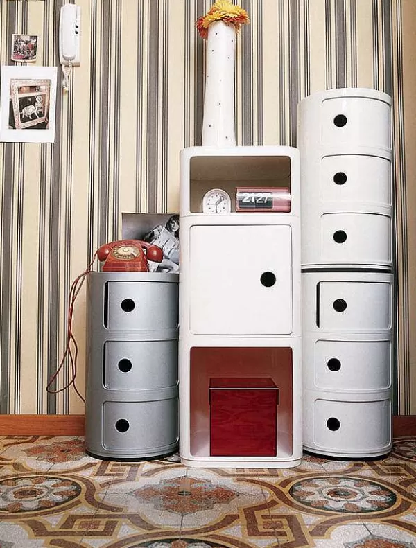 KARTELL Mobilier / Rangements^ Componibili 3 Tiroirs - Blanc Mat
