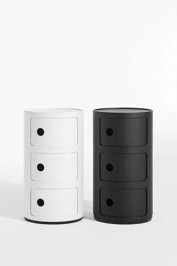 KARTELL Mobilier / Rangements^ Componibili 3 Tiroirs - Noir Mat