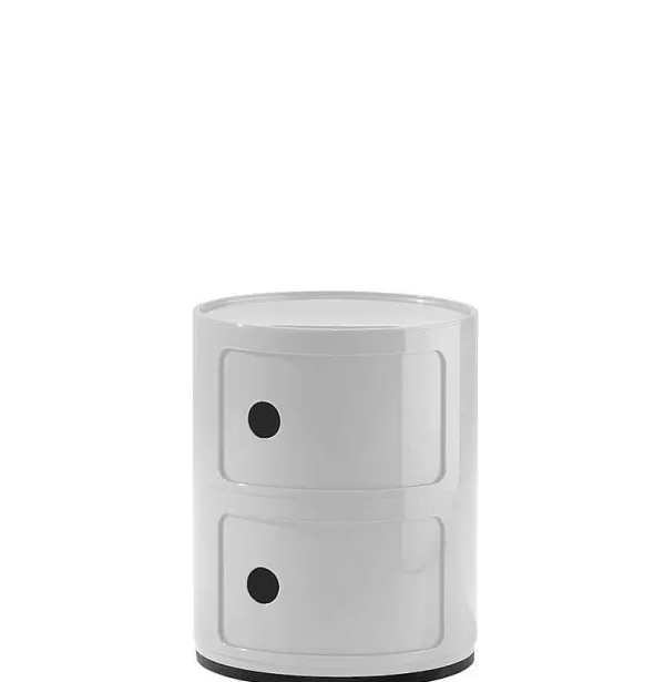 KARTELL Mobilier / Rangements^ Rangement Componibili 2 Tiroirs - Blanc