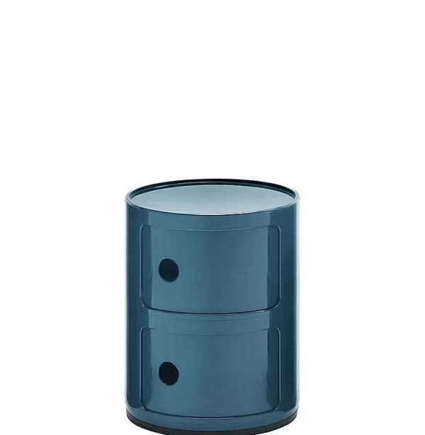 KARTELL Mobilier / Rangements^ Rangement Componibili 2 Tiroirs - Bleu Canard