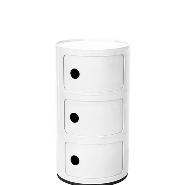 KARTELL Mobilier / Rangements^ Rangement Componibili 3 Tiroirs - Blanc