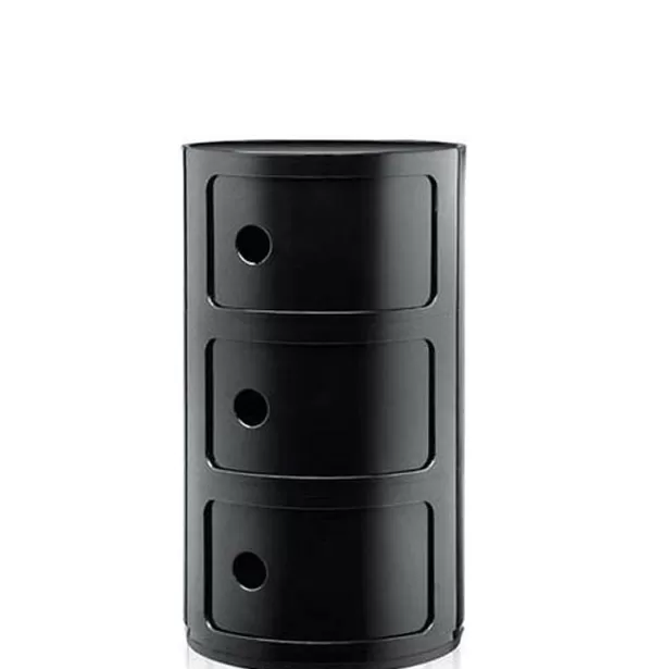 KARTELL Mobilier / Rangements^ Rangement Componibili 3 Tiroirs - Noir