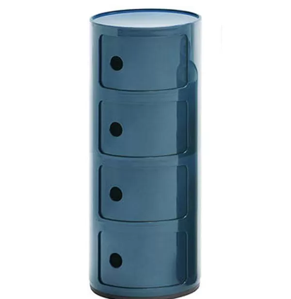 KARTELL Mobilier / Rangements^ Rangement Componibili 4 Tiroirs - Bleu
