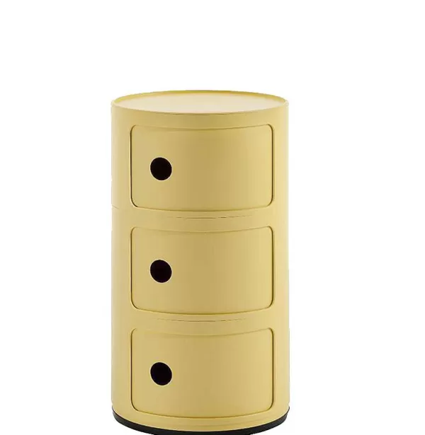 KARTELL Mobilier / Rangements^ Rangement Componibili Bio 3 Tiroirs - Jaune