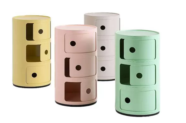 KARTELL Mobilier / Rangements^ Rangement Componibili Bio 3 Tiroirs - Jaune