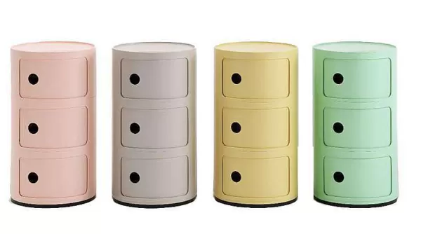 KARTELL Mobilier / Rangements^ Rangement Componibili Bio 3 Tiroirs - Vert