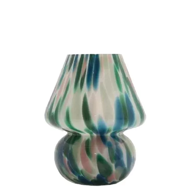 EJA Vases / Petits Objects Déco^Lampe Joyful H. 19 Cm - Bleu Vert