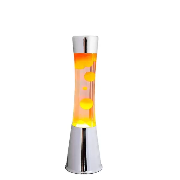 FISURA Luminaires^Lava Lampe H.40 Cm - Orange & Argent