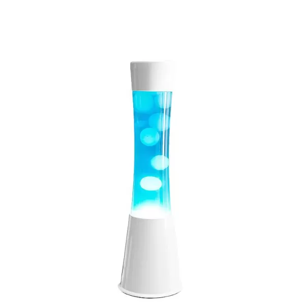 FISURA Luminaires^Lava Lampe H.40Cm - Bleu Base Blanche