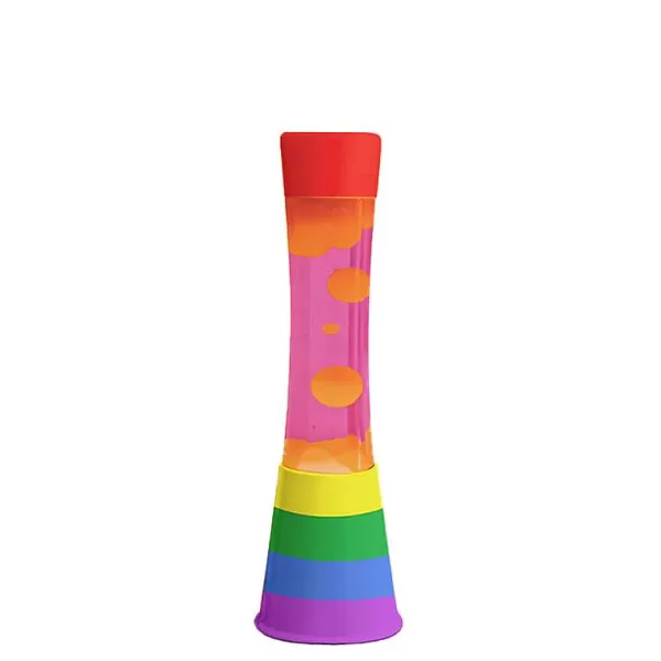 FISURA Luminaires^Lava Lampe H.40Cm - Rainbow Liquide Rose Lave Orange