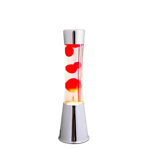 FISURA Luminaires^Lava Lampe H.40Cm - Rouge Base Argent