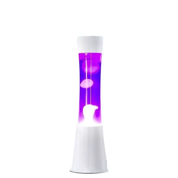FISURA Luminaires^Lava Lampe H.40Cm - Violet Base Blanche