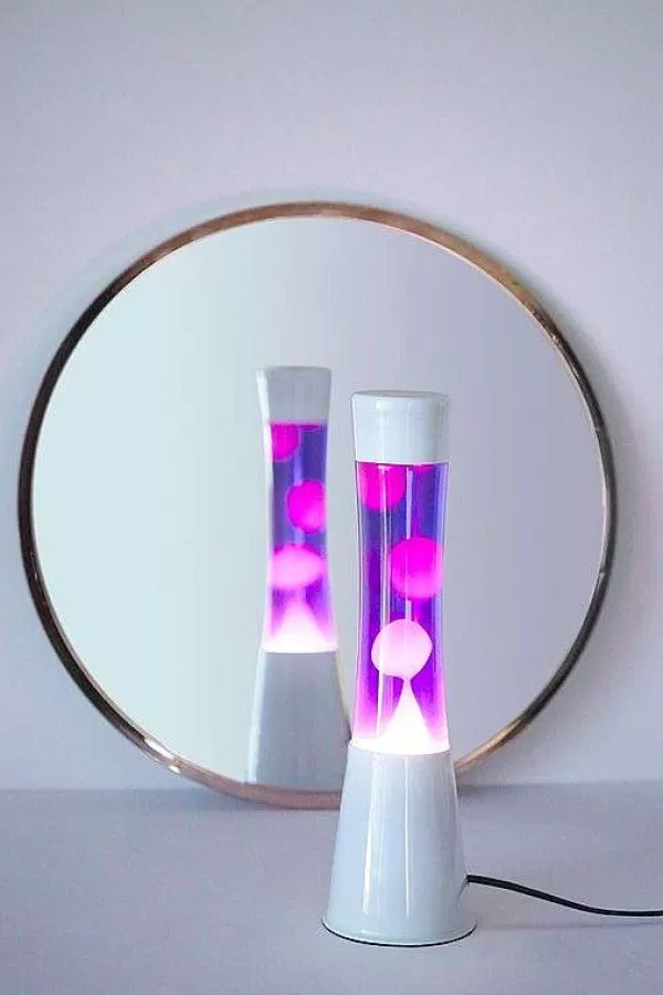 FISURA Luminaires^Lava Lampe H.40Cm - Violet Base Blanche