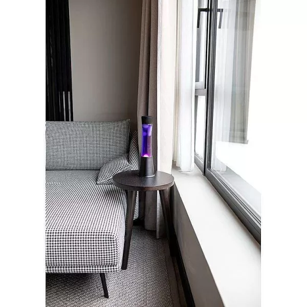 FISURA Luminaires^Lava Lampe H.40Cm - Violet Base Noire