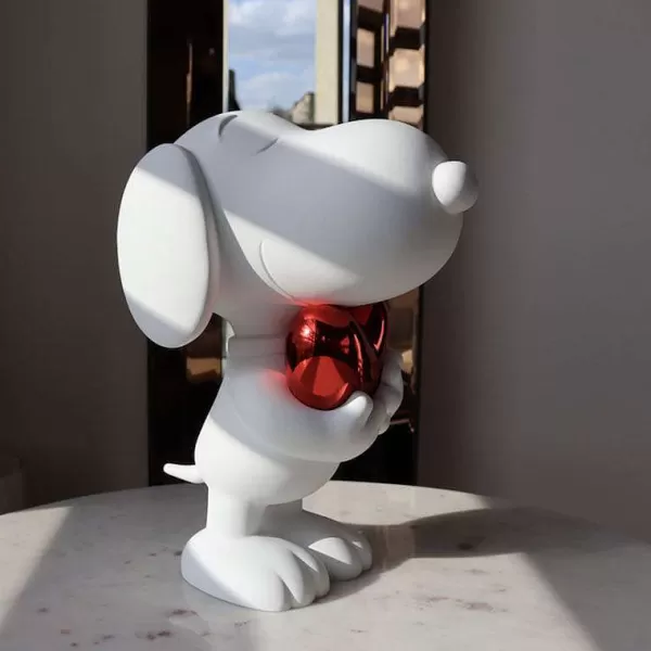 LEBLON DELIENNE Déco & Luminaires Enfants^ Snoopy Coeur Bicolore H.27 Cm