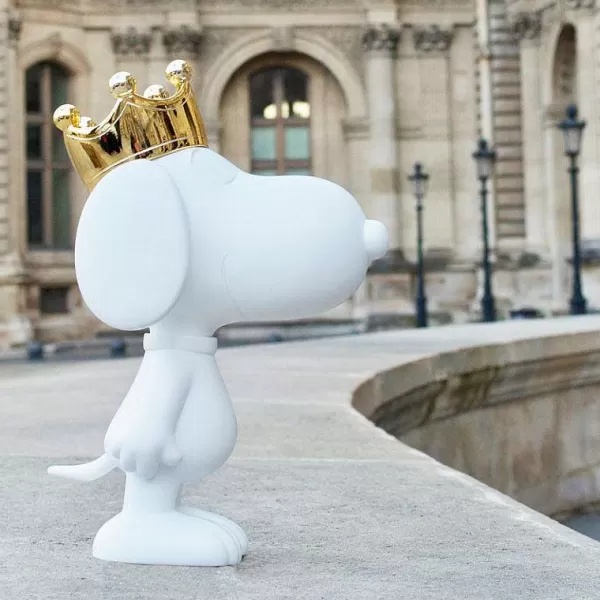 LEBLON DELIENNE Déco & Luminaires Enfants^ Snoopy Couronne Chrom Or H.31 Cm
