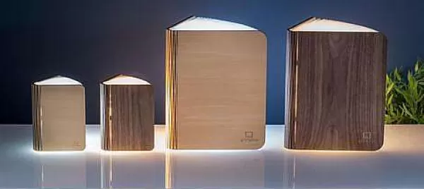 GINGKO Luminaires^Livre Lumineux Finition Noyer - L 21.5 Cm