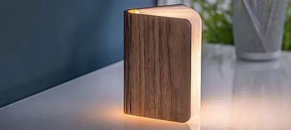 GINGKO Luminaires^Livre Lumineux Finition Noyer - S 12.2 Cm