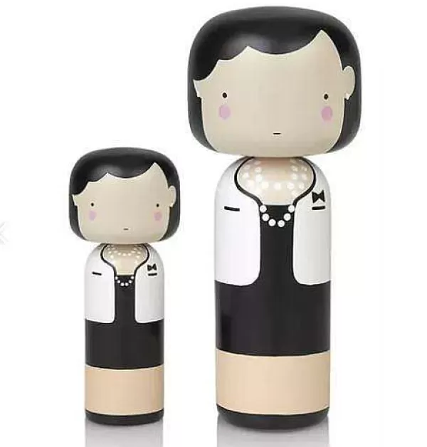 LUCIE KAAS Vases / Petits Objects Déco^ Figurine En Bois Kokeshi Coco - 2 Tailles