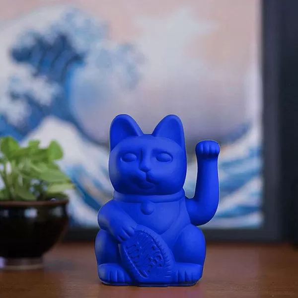 DONKEY PRODUCTS Vases / Petits Objects Déco^Lucky Cat - Bleu Royal