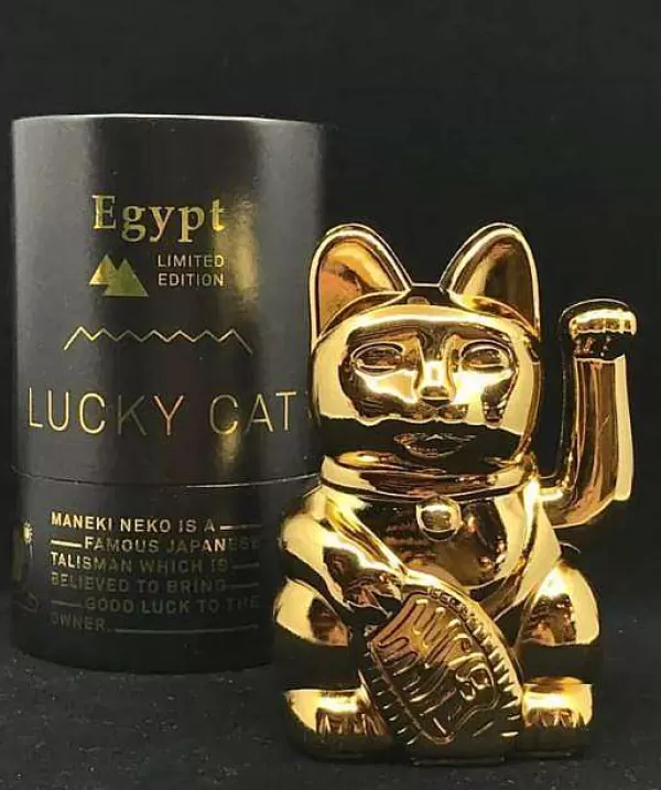 DONKEY PRODUCTS Vases / Petits Objects Déco^Lucky Cat - Gold Dition Limit E Egypte