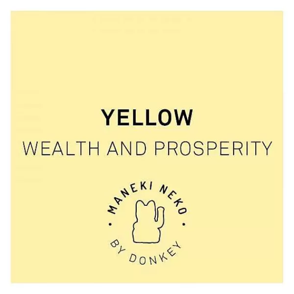 DONKEY PRODUCTS Vases / Petits Objects Déco^Lucky Cat - Jaune