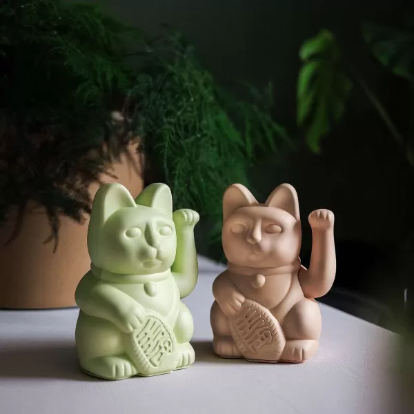 DONKEY PRODUCTS Vases / Petits Objects Déco^Lucky Cat - Vert Clair