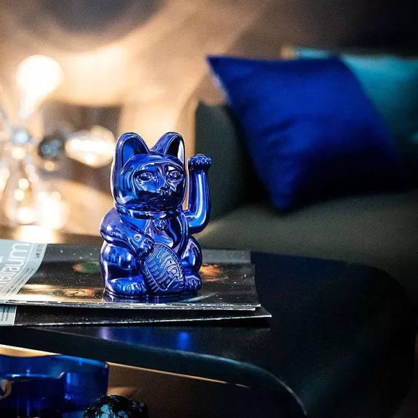 DONKEY PRODUCTS Vases / Petits Objects Déco^Lucky Cat Cosmic - Bleu Dition Limit E Earth