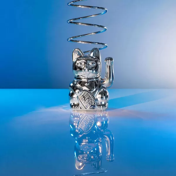DONKEY PRODUCTS Vases / Petits Objects Déco^Lucky Cat Cosmic - Silver Dition Limit E Mercure