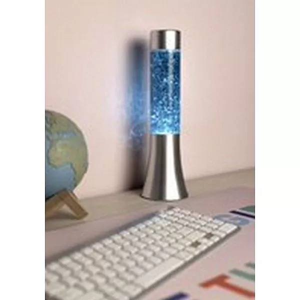 FISURA Luminaires^Mini Lava Lampe H.31 Cm - Paillettes Bleu