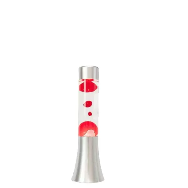 FISURA Luminaires^Mini Lava Lampe H.31 Cm - Rouge & Transparent