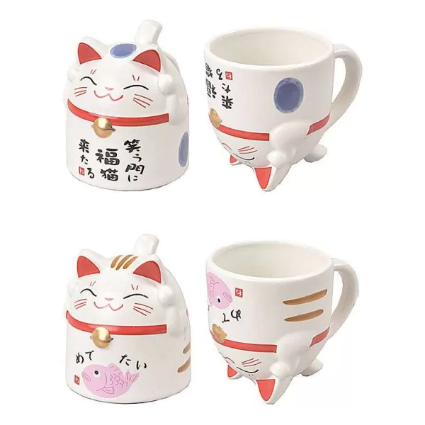 CNB TOKYO DESIGN Mugs & Tasses^Mug Kawaii - Maneki Neko Bleu