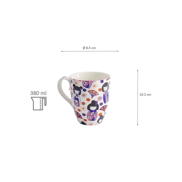 CNB TOKYO DESIGN Mugs & Tasses^Mug Kawaii - Motif Maiko Kokeshi