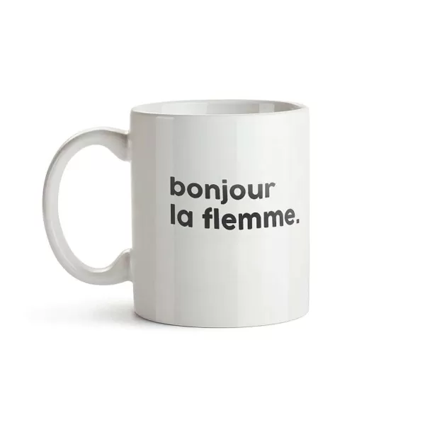 FÉLICIE AUSSI Mugs & Tasses^Mug Message - Bonjour La Flemme