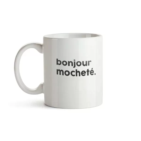 FÉLICIE AUSSI Mugs & Tasses^Mug Message - Bonjour Mochet