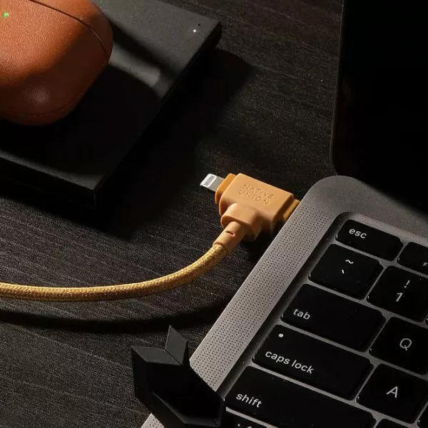 NATIVE UNION Accessoires High-Tech (Ordis, Tablettes, Smartphones....)^ Cable Belt Duo Usb-C Et Lightning 1,5M - Kraft