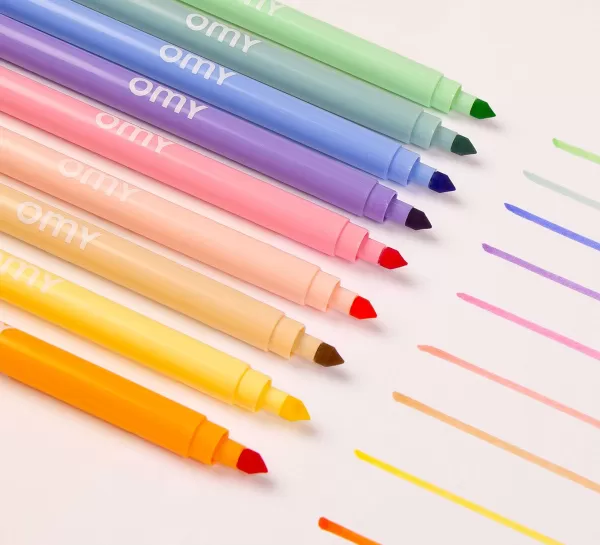 OMY Jouets / Coloriages^ Bo Te 9 Feutres Pastel