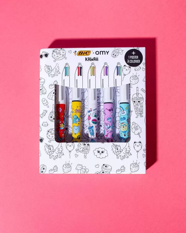 OMY Jouets / Coloriages^ Coffret 5 Stylos Kawa