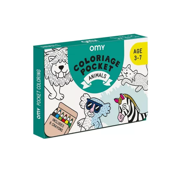 OMY Jouets / Coloriages^ Coloriage Pocket - Animals
