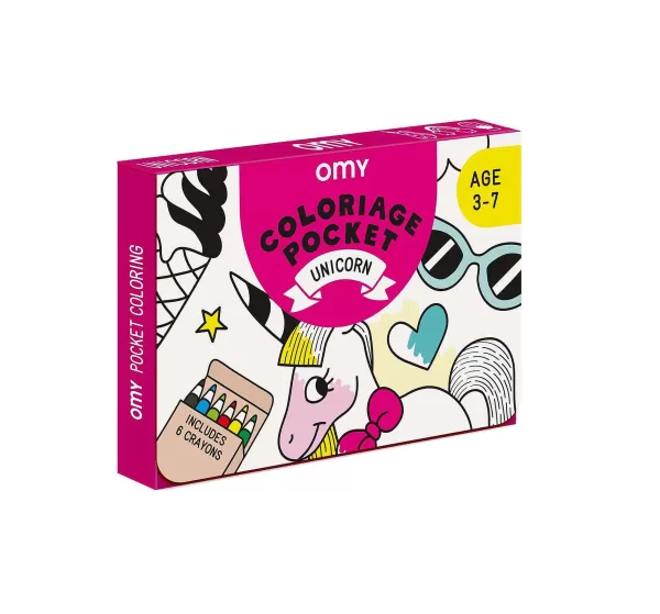 OMY Jouets / Coloriages^ Coloriage Pocket - Unicorn