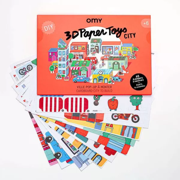 OMY Jeux & Fun^ Paper Toy - City