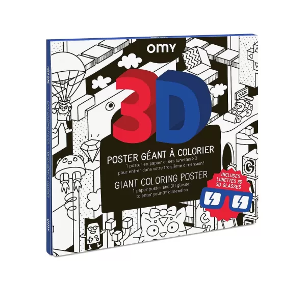 OMY Jeux & Fun^ Poster De Coloriage G Ant 3D