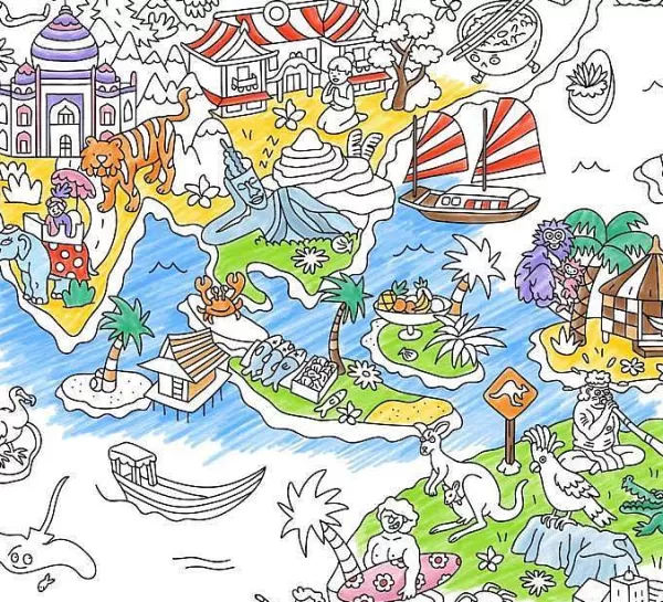 OMY Jeux & Fun^ Poster G Ant Colorier - Atlas