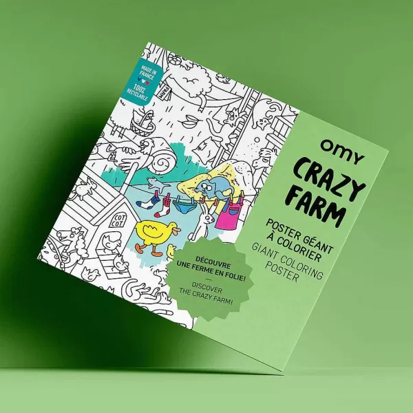 OMY Jeux & Fun^ Poster G Ant Colorier - La Ferme